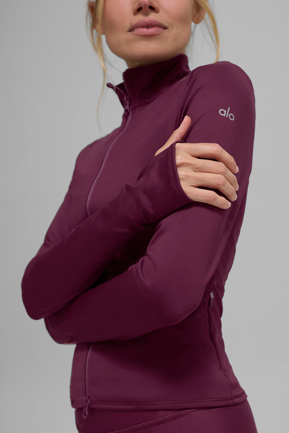 Airlift Winter Warm Radiant Full-Zip Jacket - Burgundy - Image 2