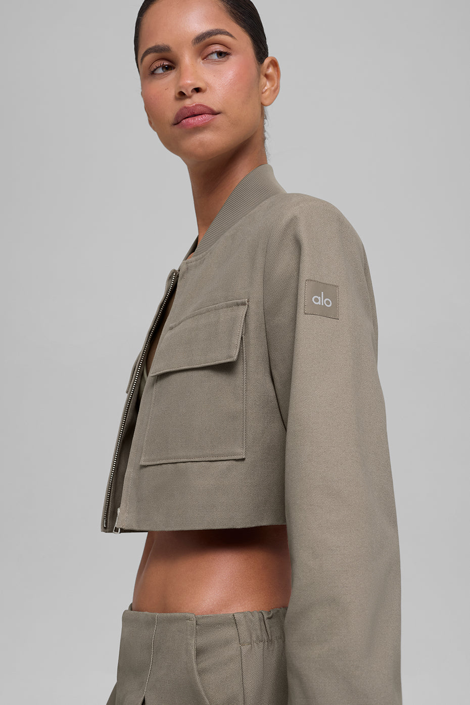 Cropped Main Character Jacket - Light Cocoa - Image 4