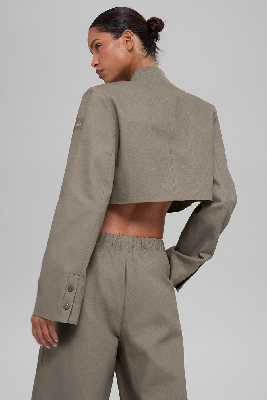 Cropped Main Character Jacket - Light Cocoa - Image 3