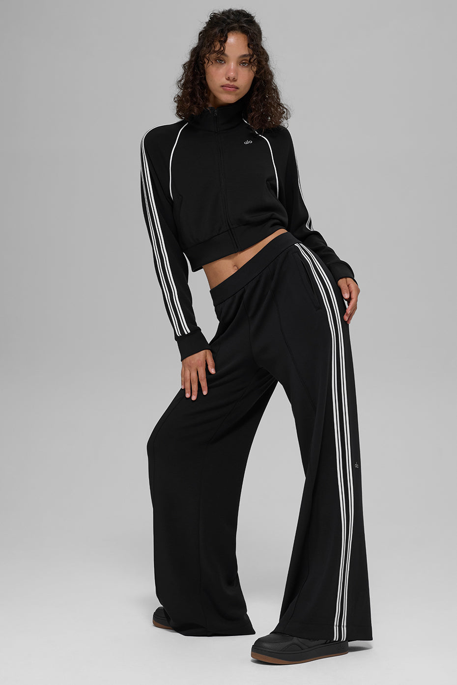 Track Star Full Zip Jacket - Black - Image 5