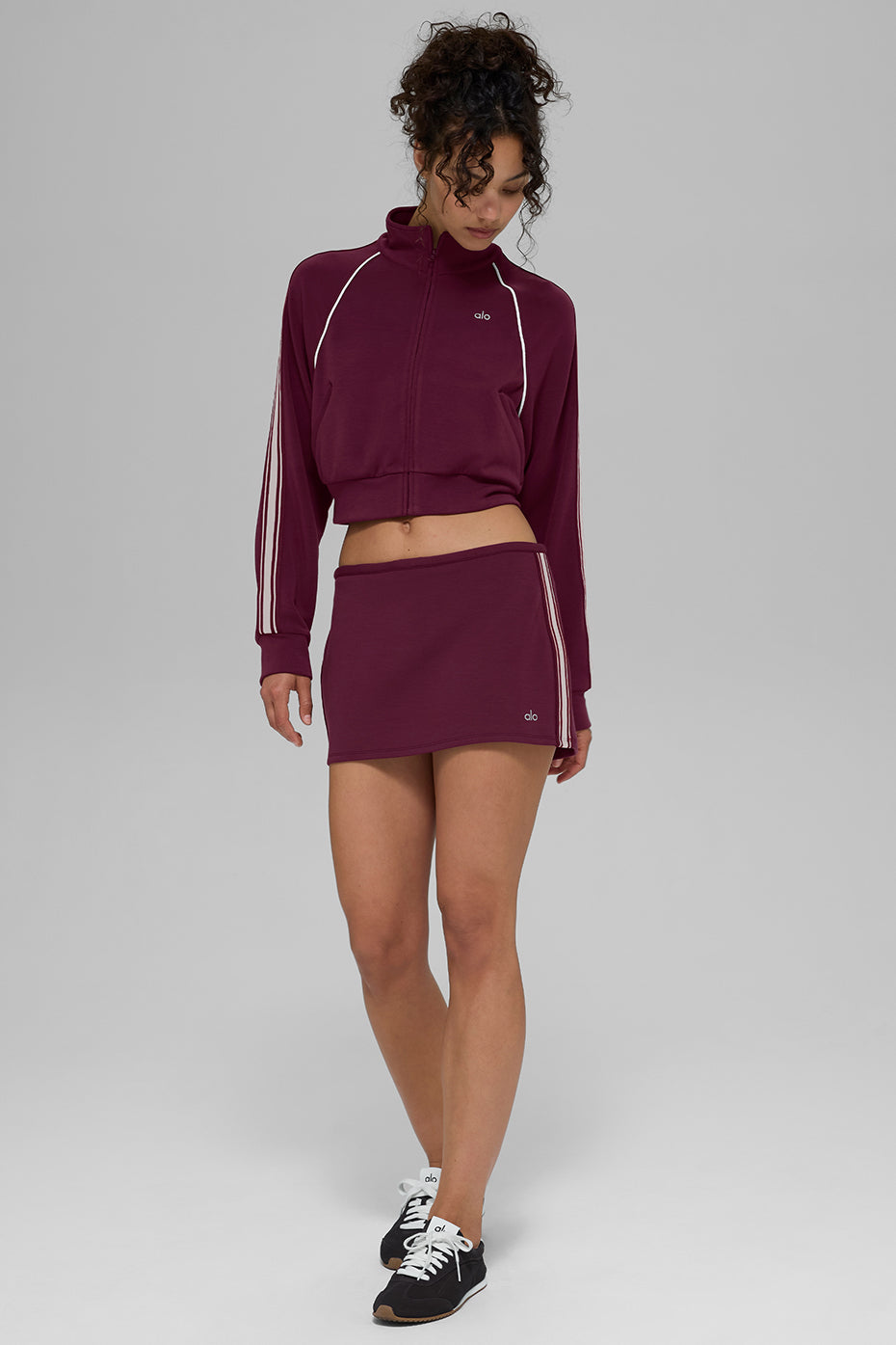 Track Star Full Zip Jacket - Burgundy - Image 5