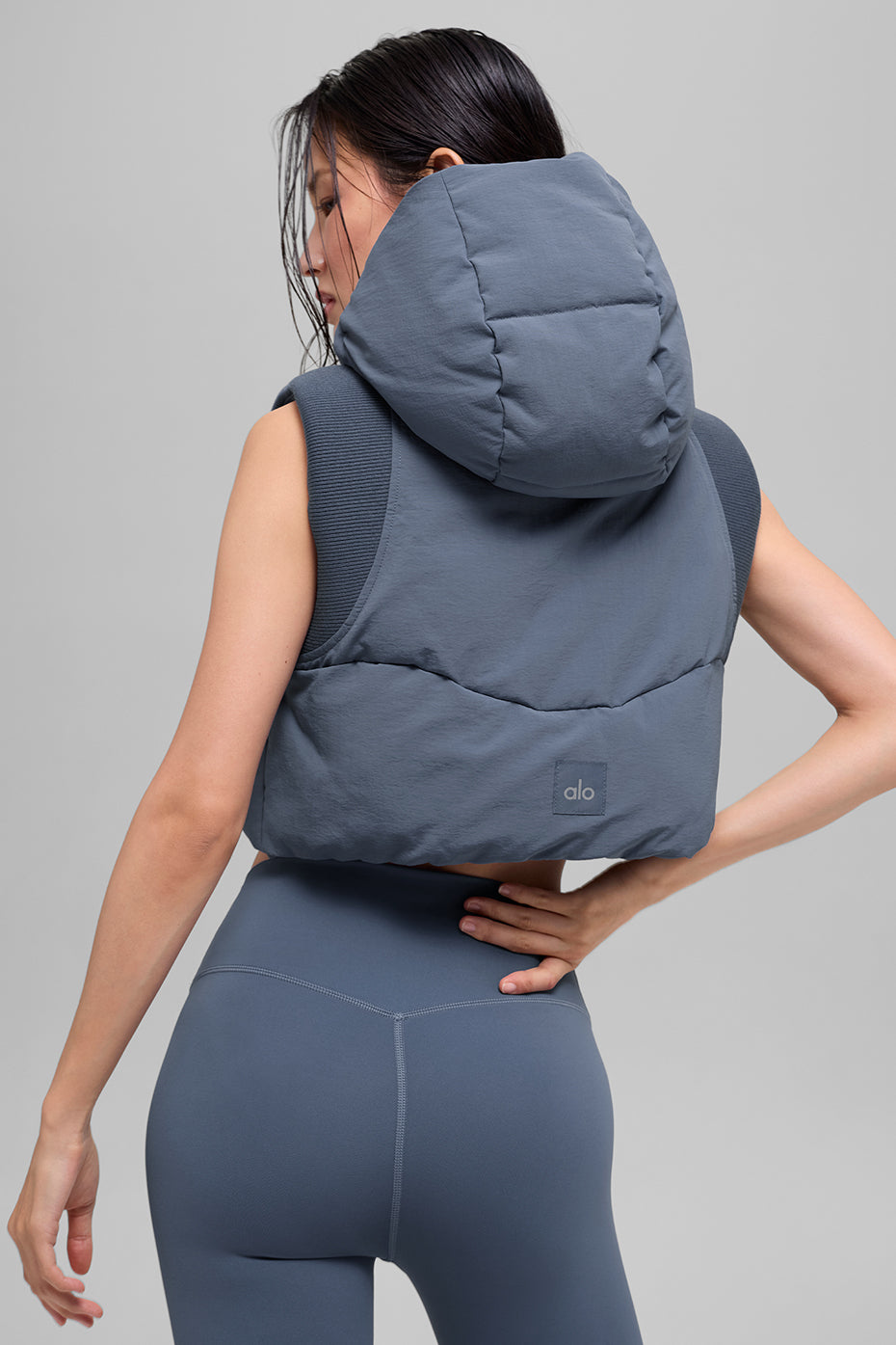 Fast Lane Puffer Vest - Bluestone - Image 3