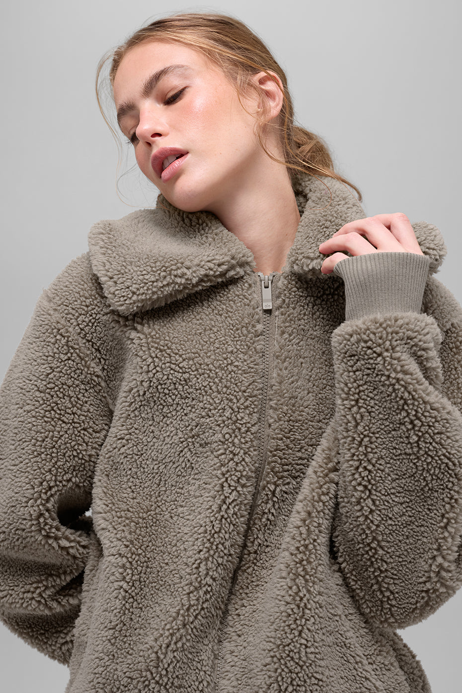 Sherpa Downtown Jacket - Light Cocoa - Image 2