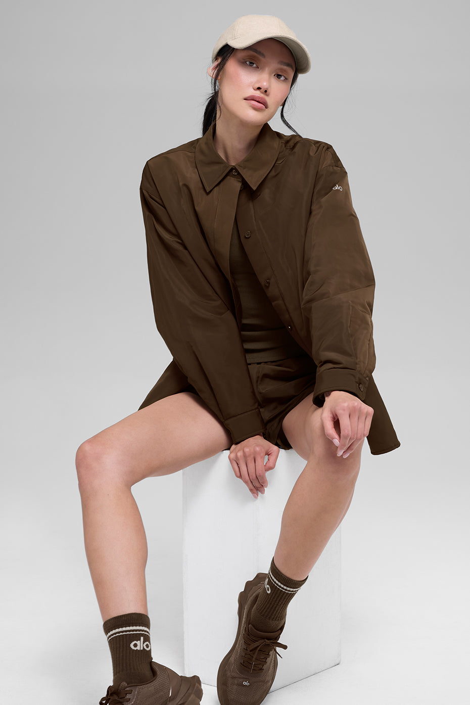 Socialite Shacket - Espresso - Image 3