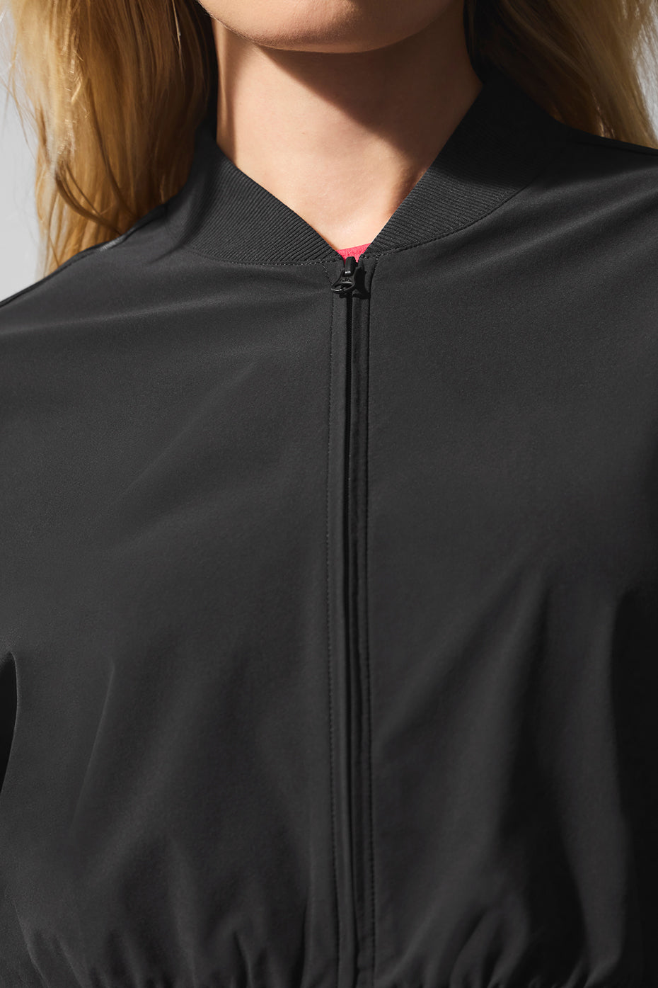 Cropped Breezy Full-Zip Cover Up - Black - Image 5