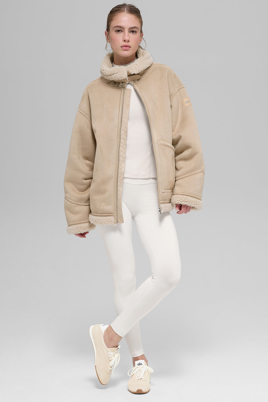 Faux Shearling Grand Jacket - Woodland Tan - Image 7
