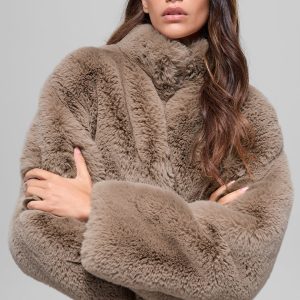 Faux Fur Allure Jacket - Oat