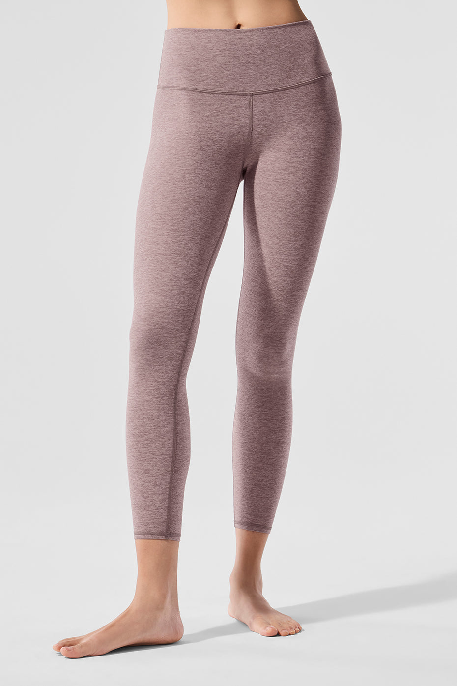 Alosoft High-Waist 7/8 Highlight Legging - Dark Pink Quartz Heather - Image 2