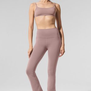 Airbrush High-Waist Bootcut Legging - Taupe