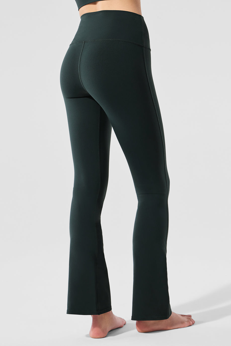 Airbrush High-Waist 7/8 Bootcut Legging - Charcoal Green - Image 3