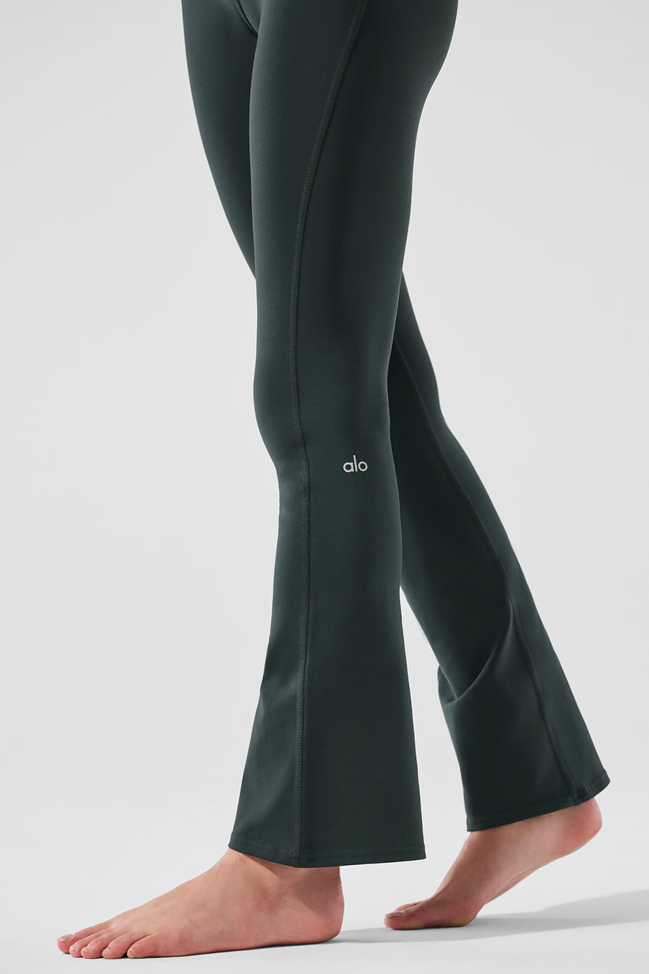 Airbrush High-Waist 7/8 Bootcut Legging - Charcoal Green - Image 5