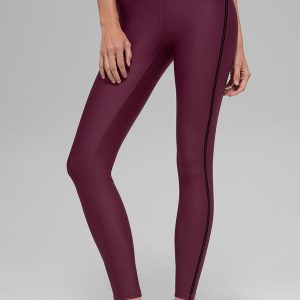 Airlift High-Waist 7/8 Line Up Legging - Burgundy