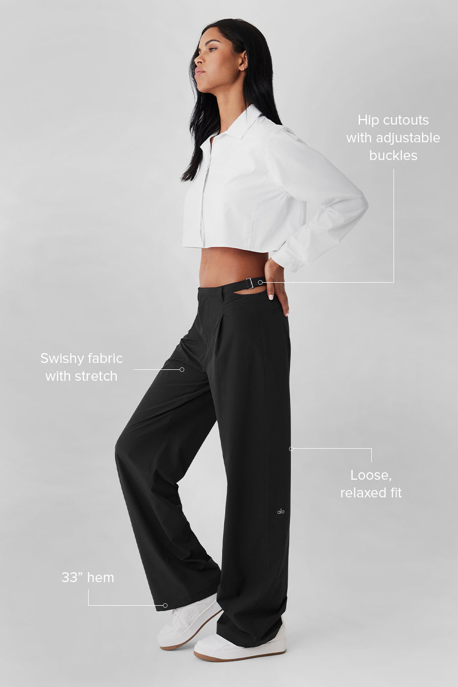Mid-Rise Showdown Trouser - Black - Image 2