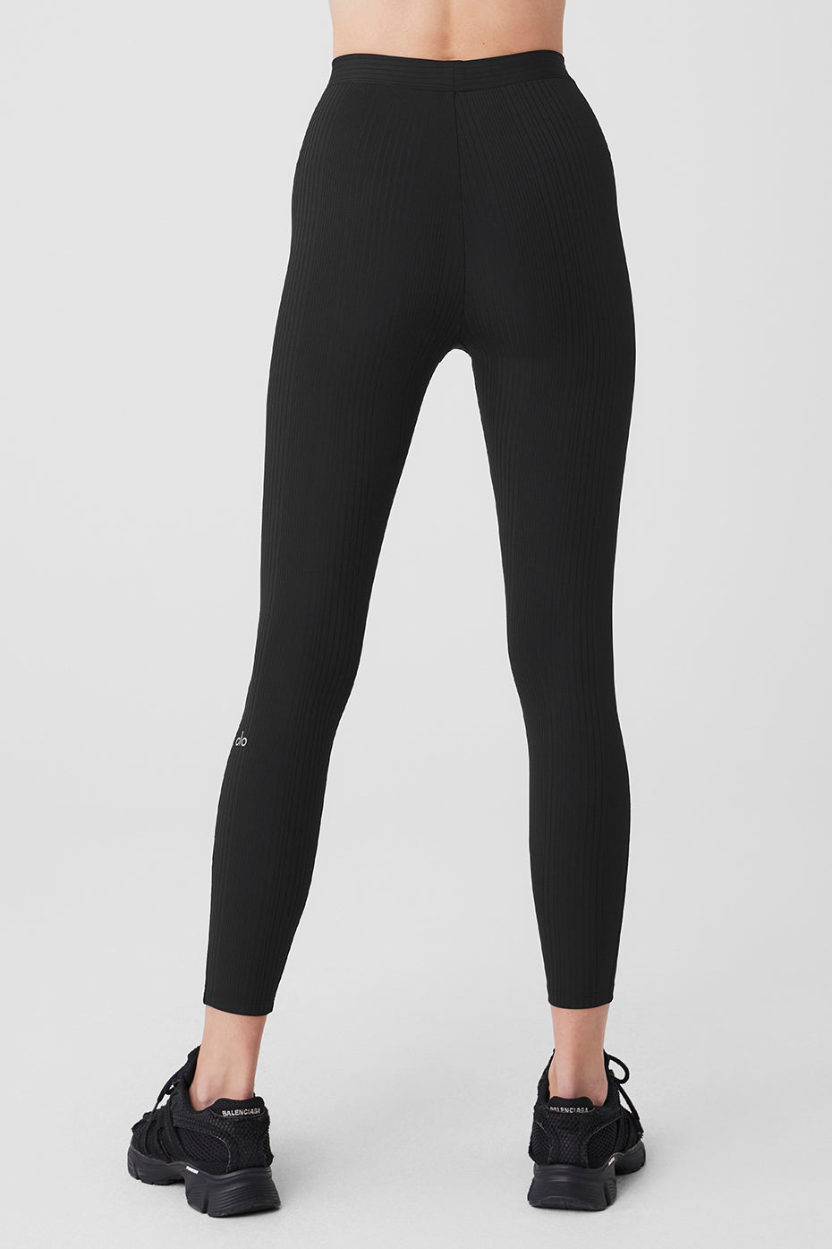 High-Waist 7/8 Run It Back Legging - Black - Image 3