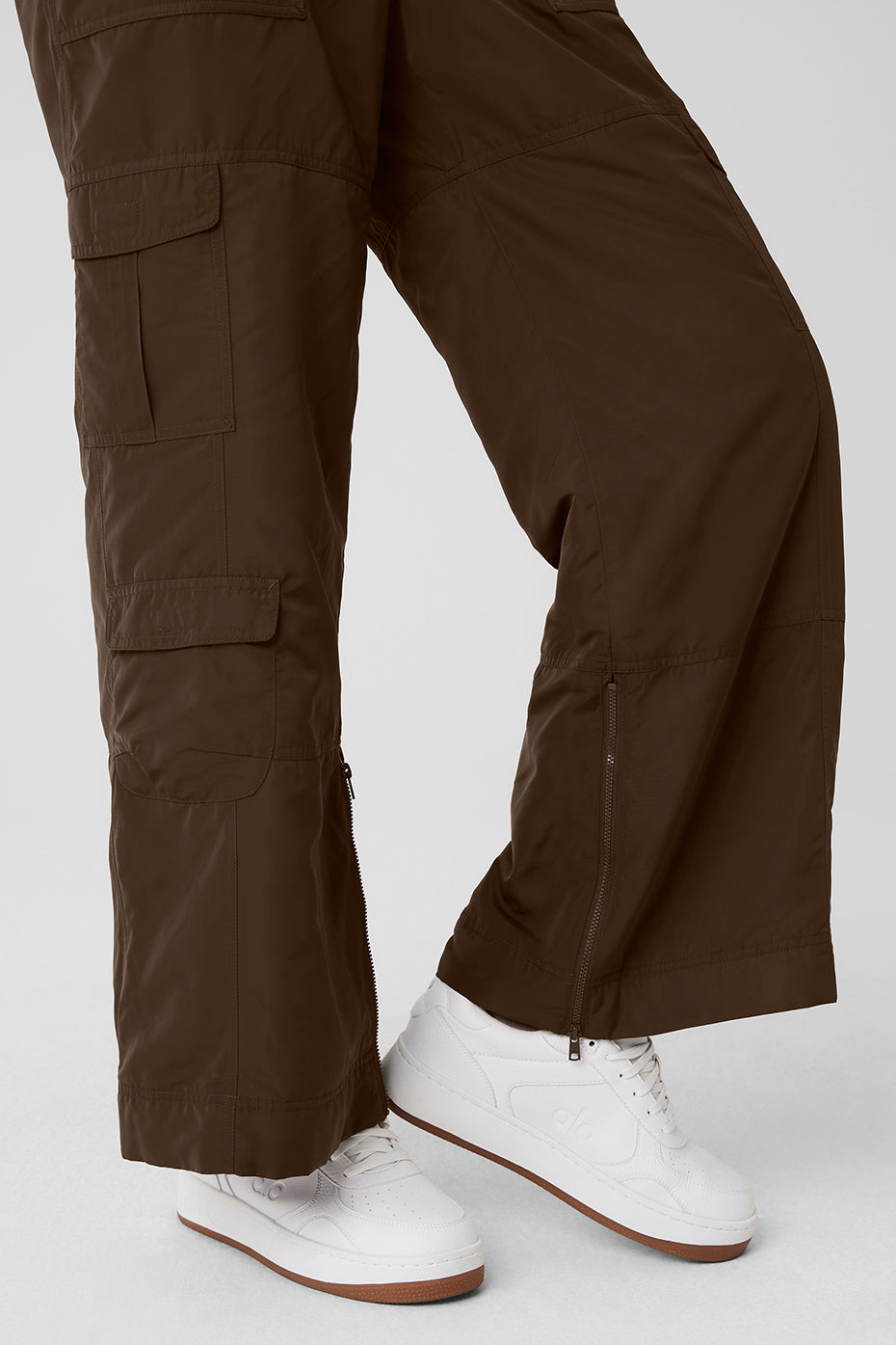 High-Waist Ski-Moto Puffer Pant - Espresso - Image 4