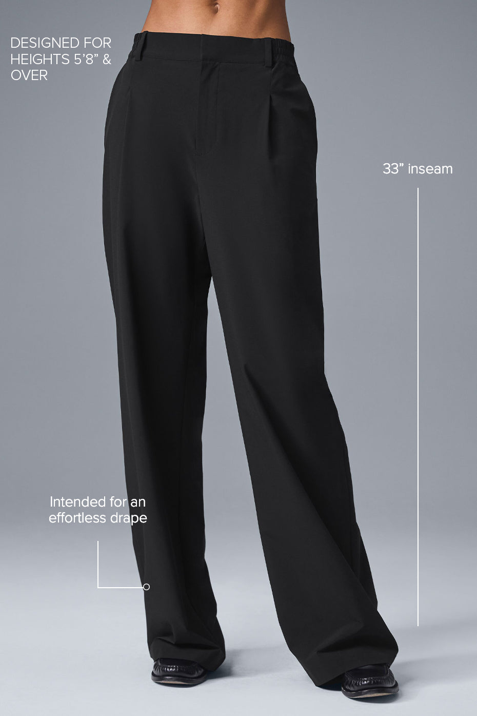 High-Waist Pursuit Trouser (Long) - Black - Image 2