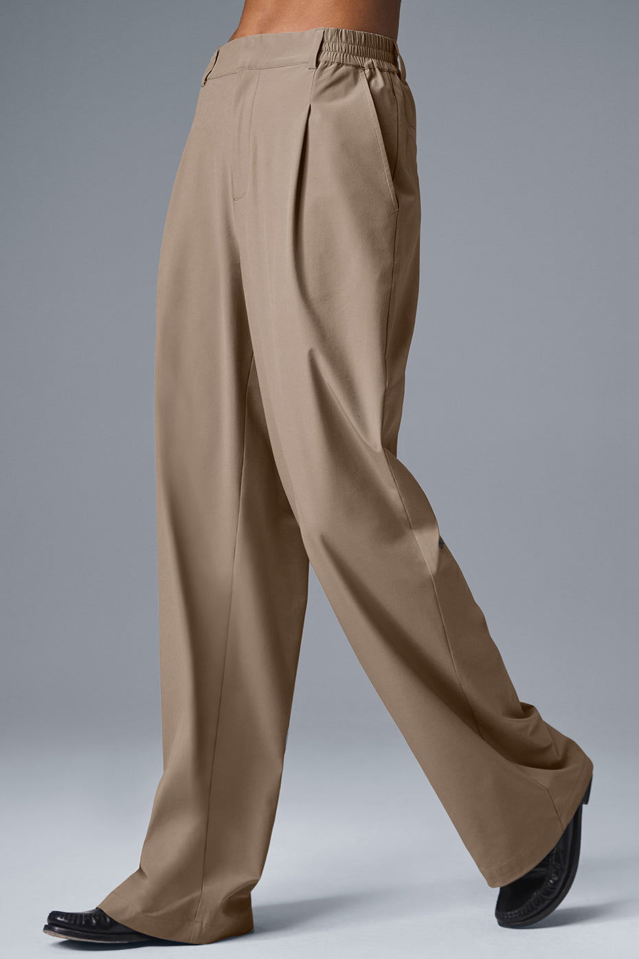 High-Waist Pursuit Trouser (Long) - Gravel - Image 3