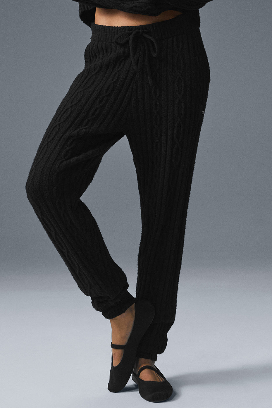 Cable Knit Winter Bliss Pant - Black - Image 3