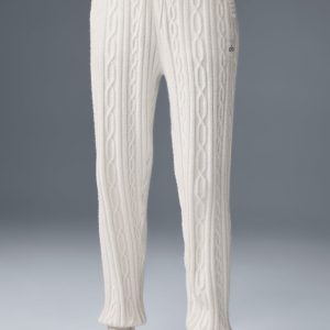 Cable Knit Winter Bliss Pant - Ivory