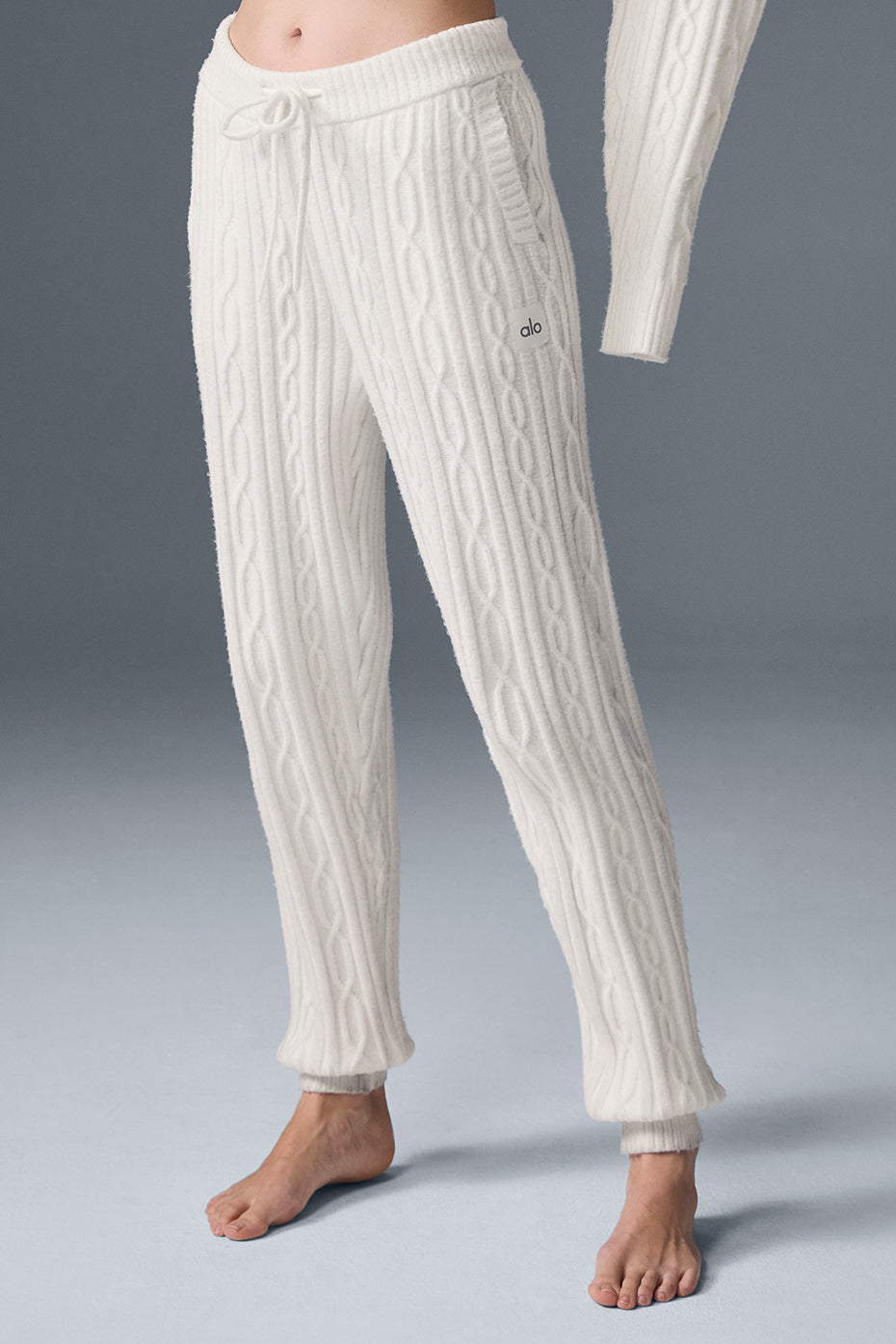 Cable Knit Winter Bliss Pant - Ivory - Image 4