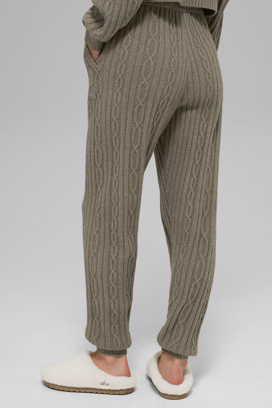 Cable Knit Winter Bliss Pant - Light Cocoa - Image 4