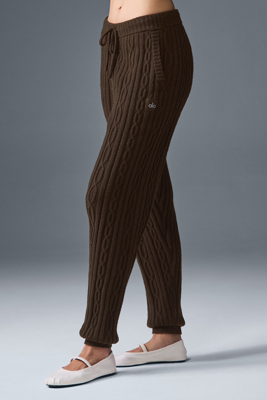 Cable Knit Winter Bliss Pant - Espresso - Image 4