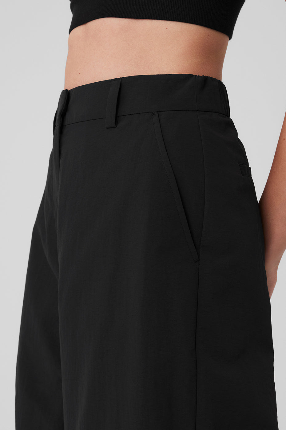 High-Waist Street Smart Trouser - Black - Image 4