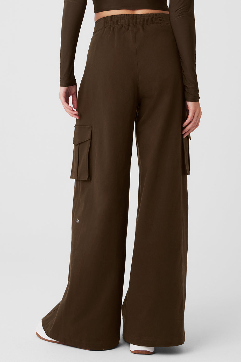 Show Off Cargo Wide Leg Trouser - Espresso - Image 2