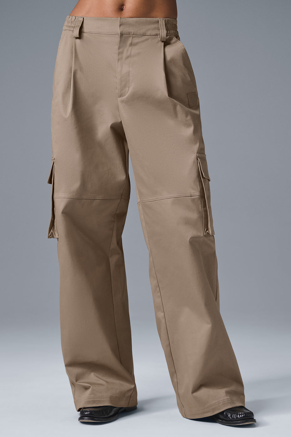 High-Waist Night Out Cargo Trouser - Gravel - Image 2