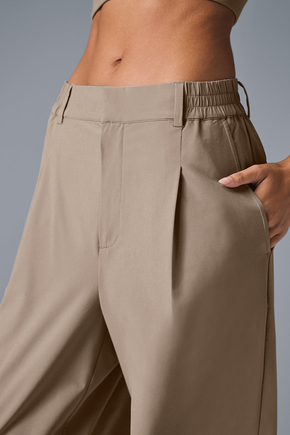 High-Waist Pursuit Trouser (Regular) - Gravel - Image 4