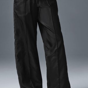 Afterglow Wide Leg Track Pant - Black