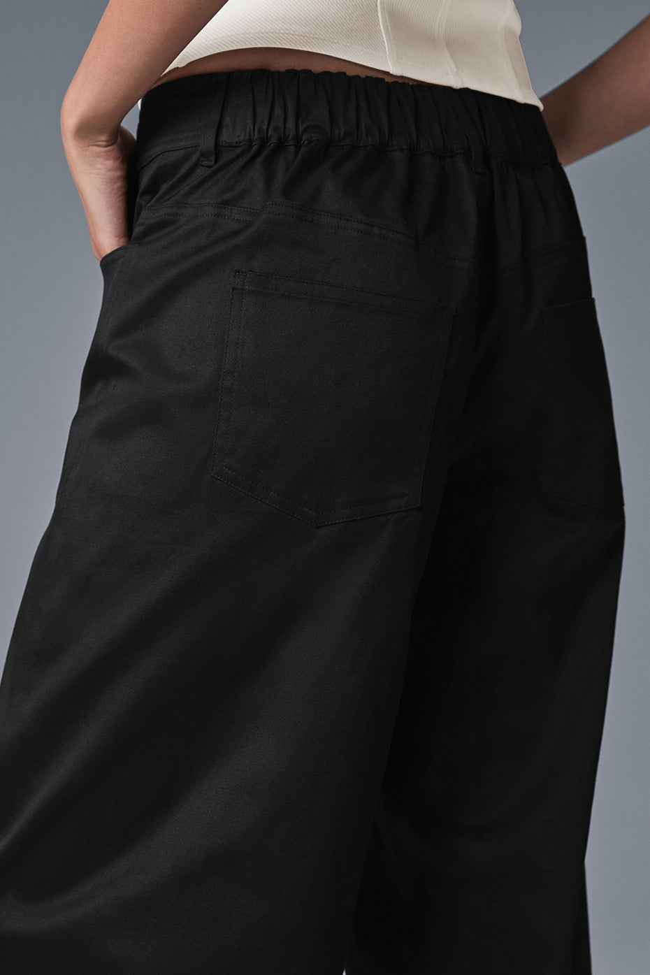 Wanderlust Wide Leg Trouser - Black - Image 4