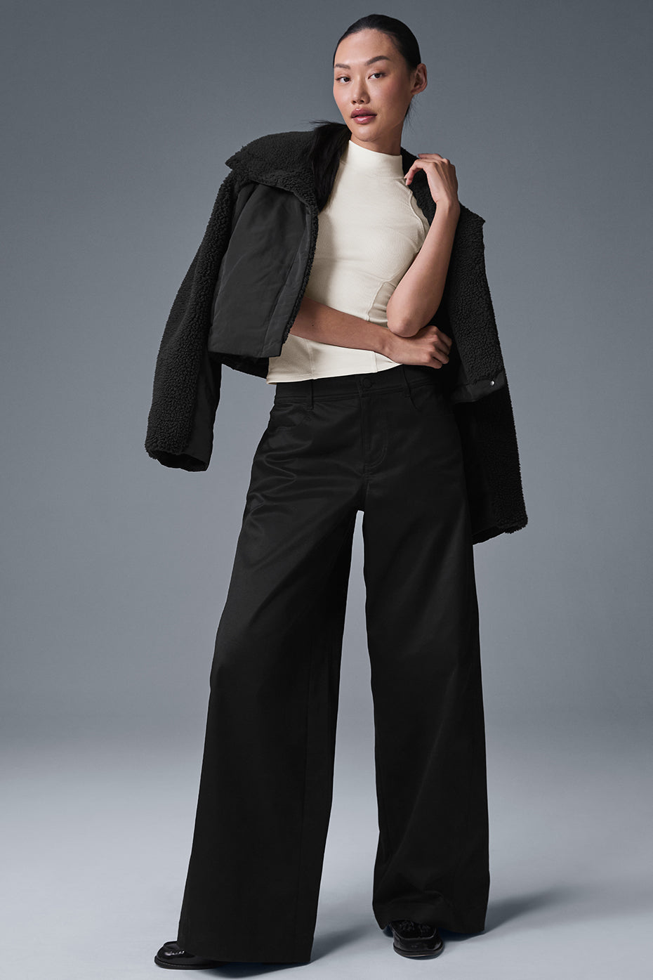 Wanderlust Wide Leg Trouser - Black - Image 5