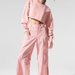 High-Waist Voyager Trouser - Pink Quartz