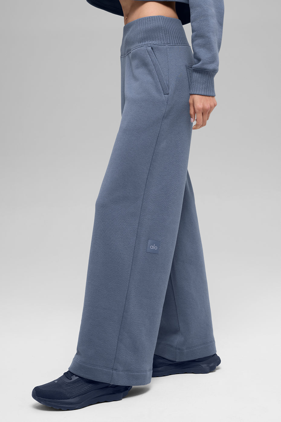 Serenity Wide Leg Sweatpant - Bluestone - Image 5