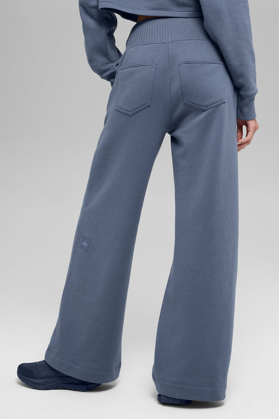 Serenity Wide Leg Sweatpant - Bluestone - Image 4