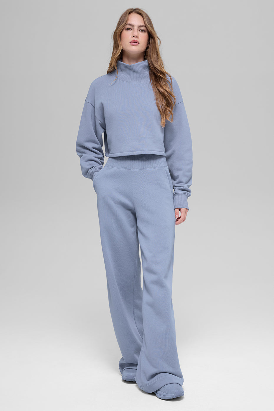 Serenity Wide Leg Sweatpant - Winter Frost - Image 7