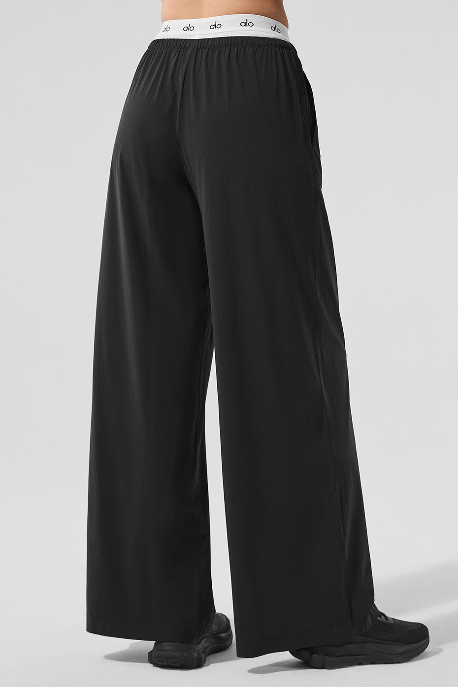 Breezy Wide Leg Pant (Long) - Black - Image 3