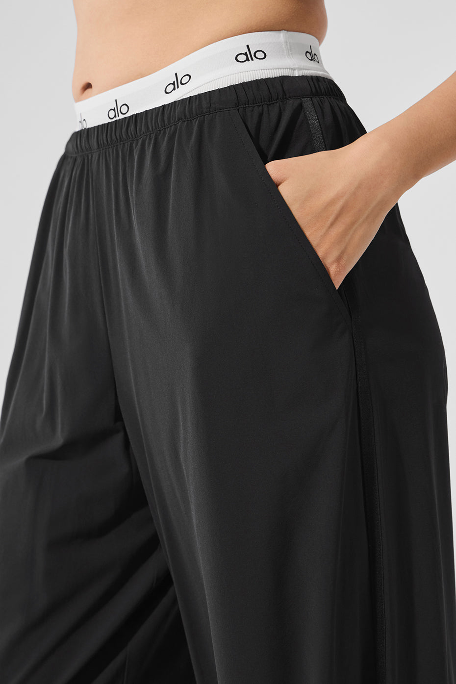 Breezy Wide Leg Pant (Long) - Black - Image 4