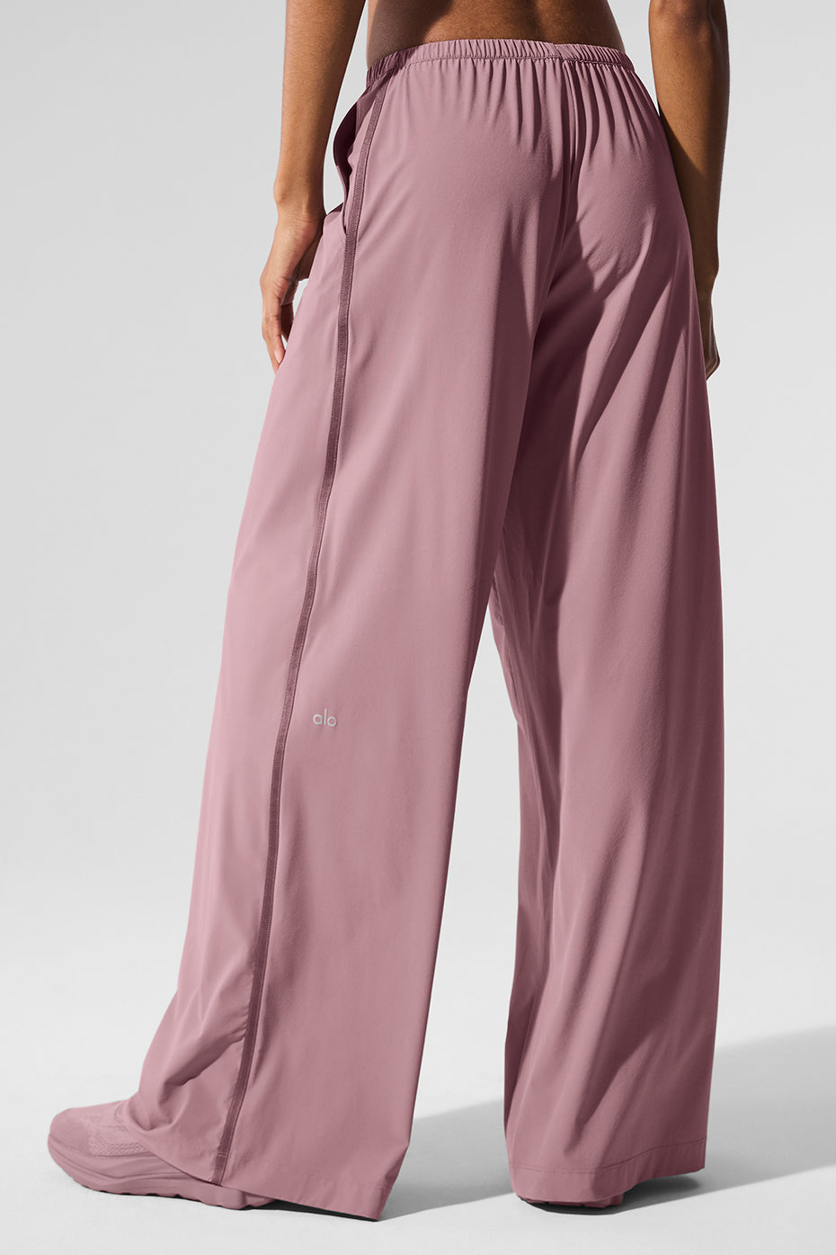 Breezy Wide Leg Pant (Long) - Smoky Quartz - Image 3