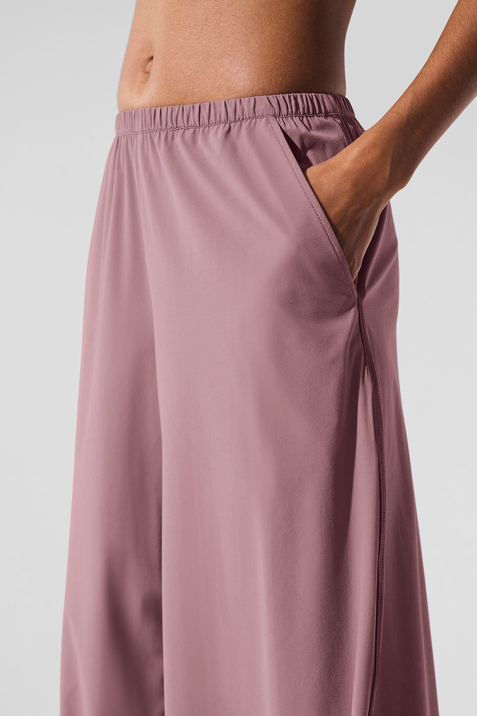 Breezy Wide Leg Pant (Long) - Smoky Quartz - Image 5