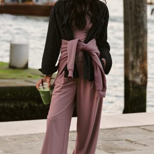 High-Waist Dreamscape Trouser (Regular) - Smoky Quartz