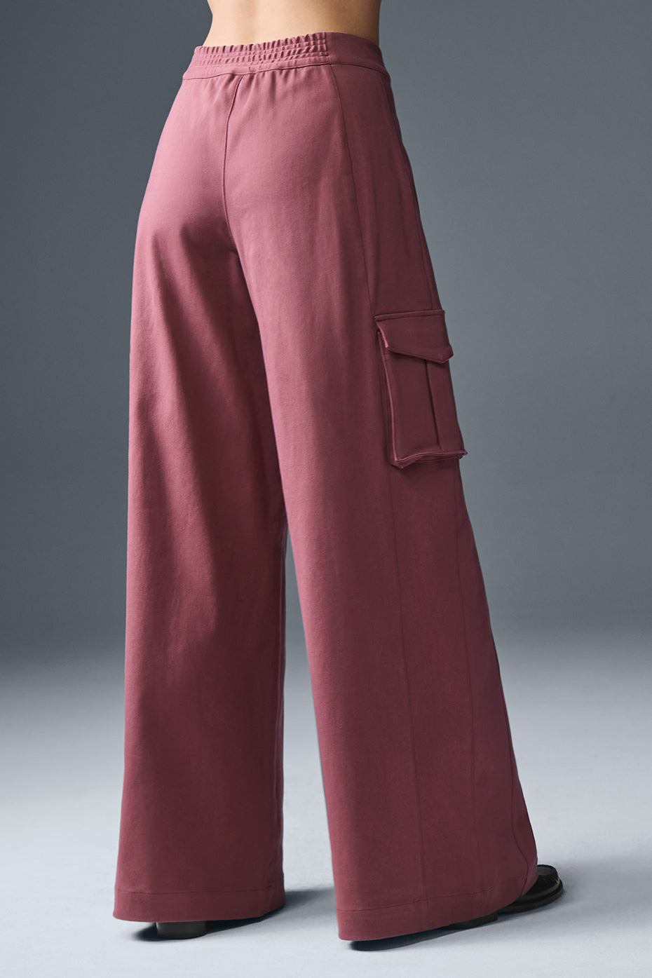 Show Off Cargo Wide Leg Trouser (Regular) - Burgundy Truffle - Image 4