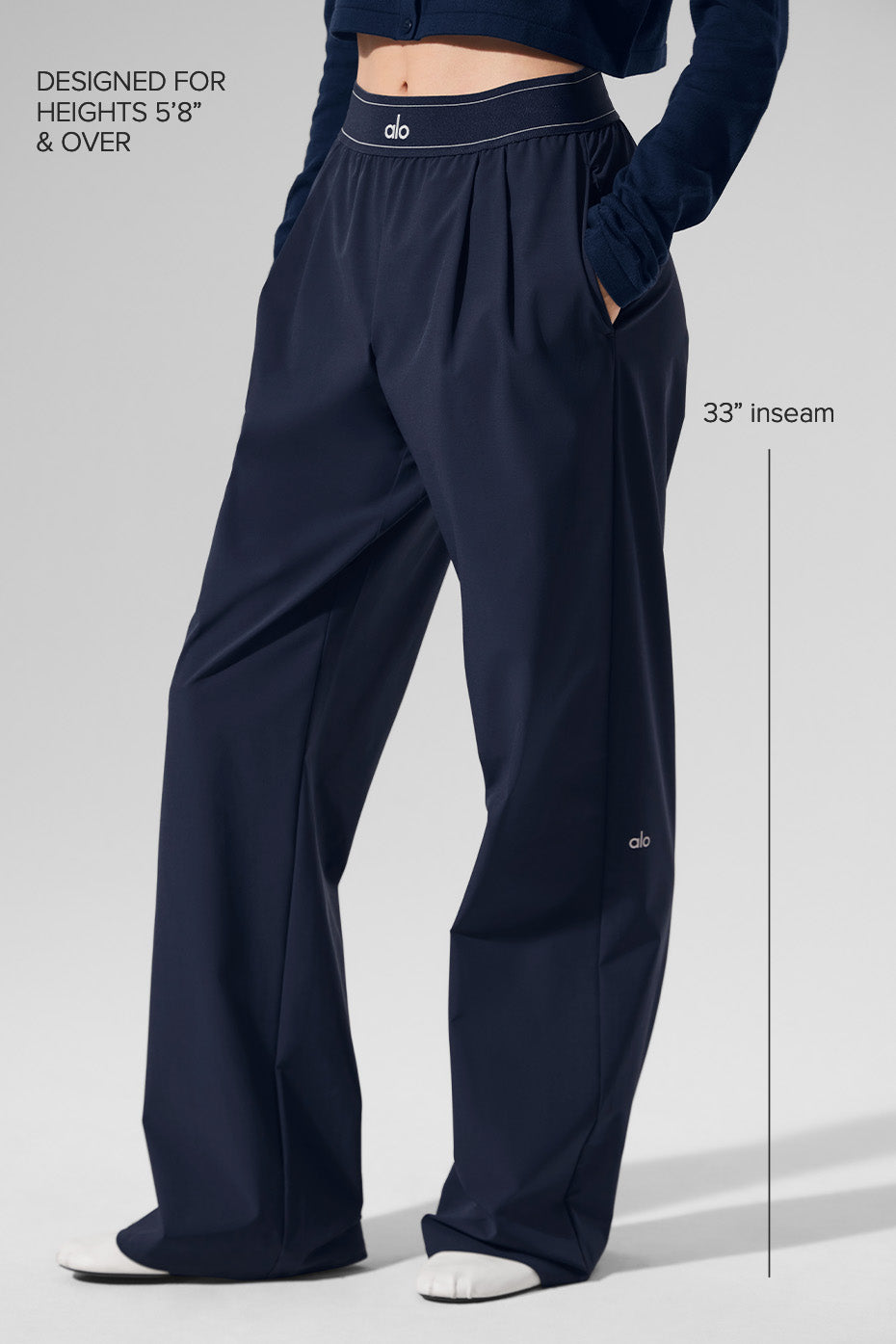 Suit Up Trouser (Long) - Navy - Image 2