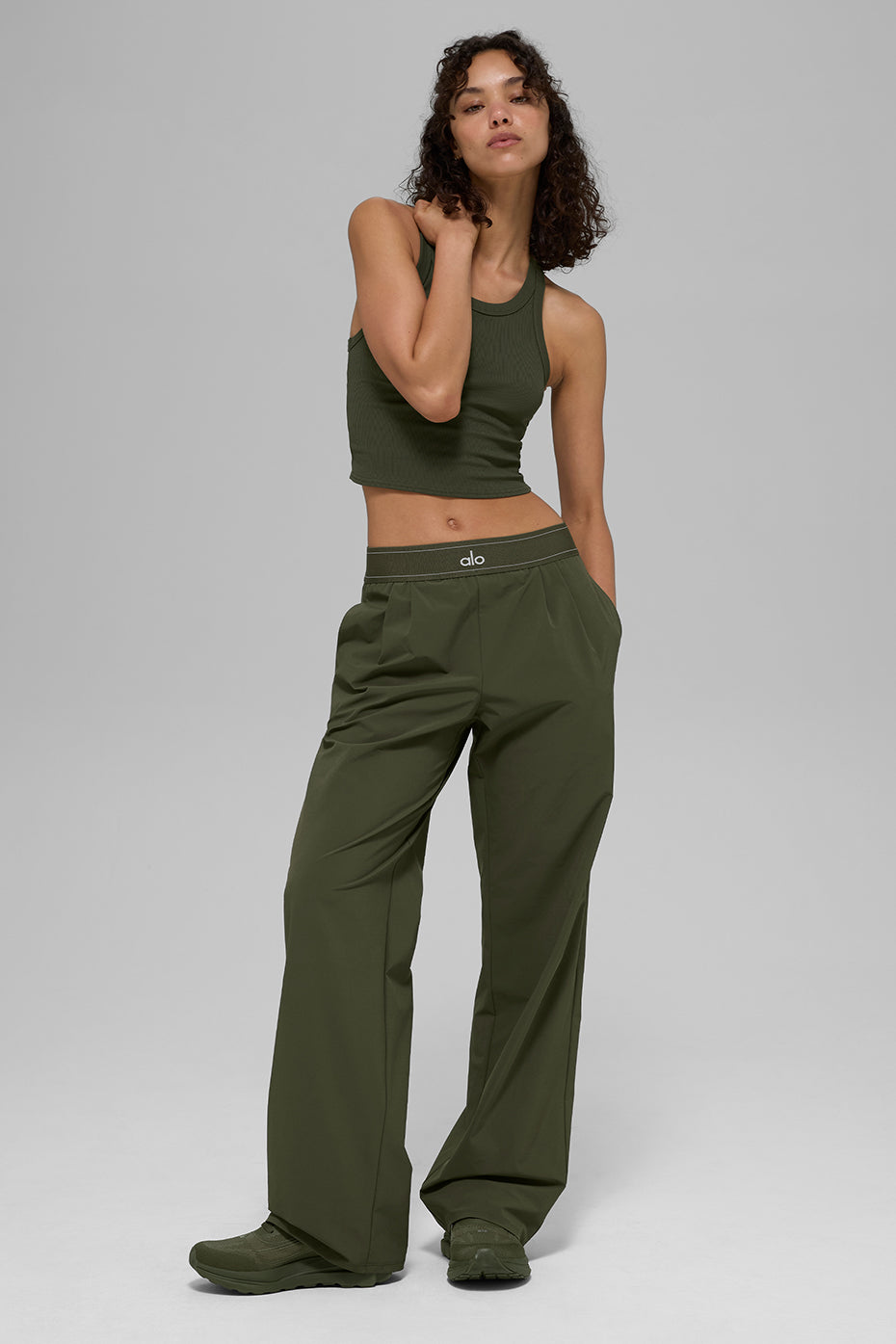 Suit Up Trouser (Long) - Green Olive - Image 4