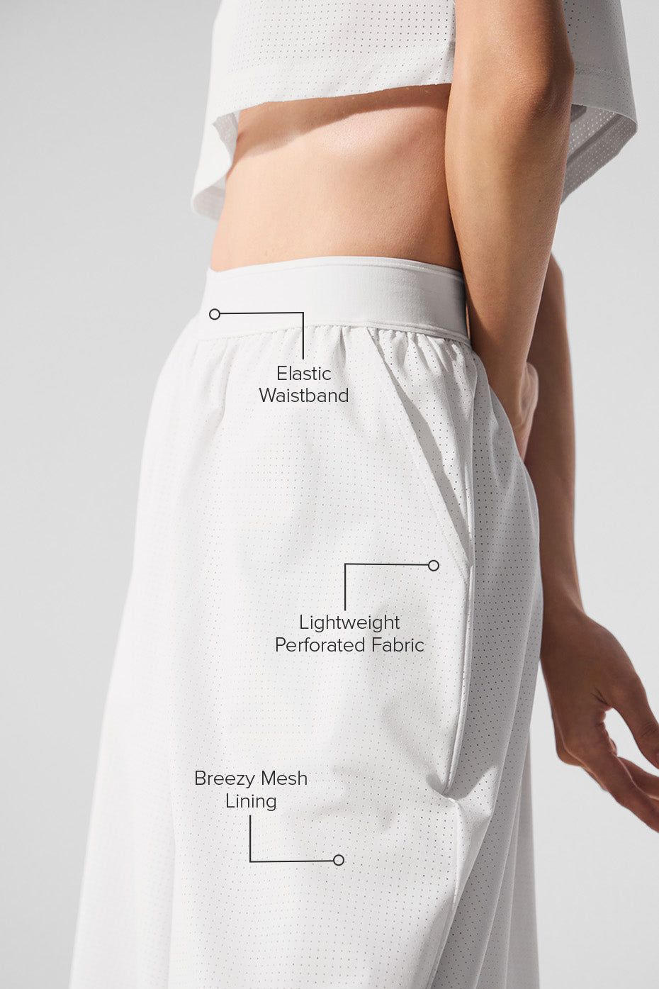 Mesh Mirage Trouser - White - Image 2