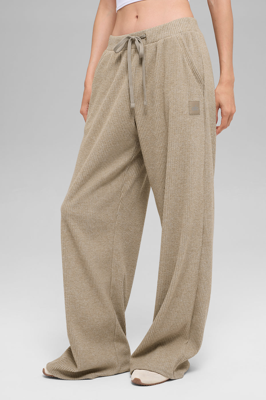 Muse Wide Leg Pant - Gravel Heather - Image 3
