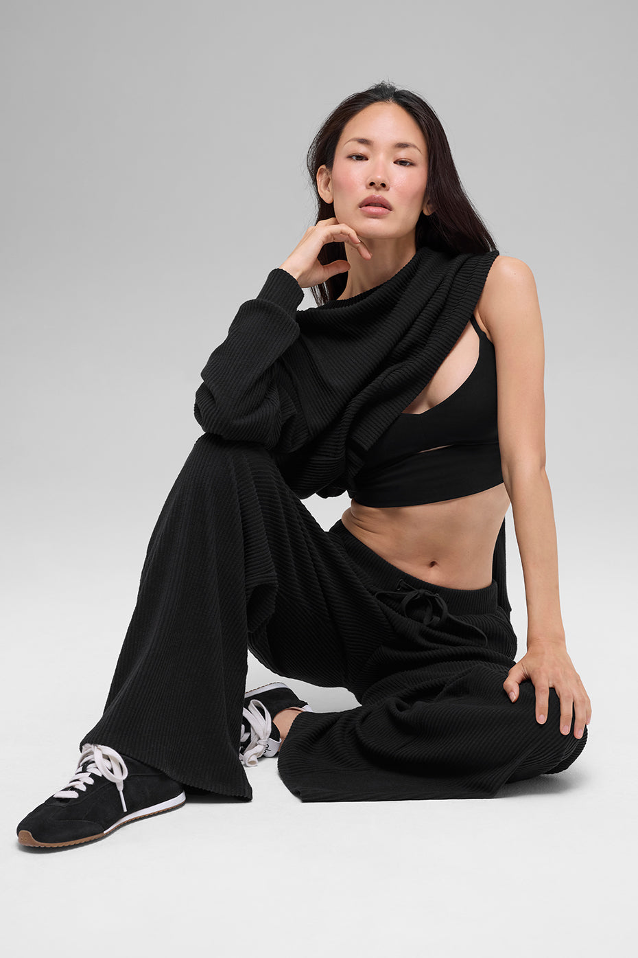 Muse Wide Leg Pant - Black - Image 4