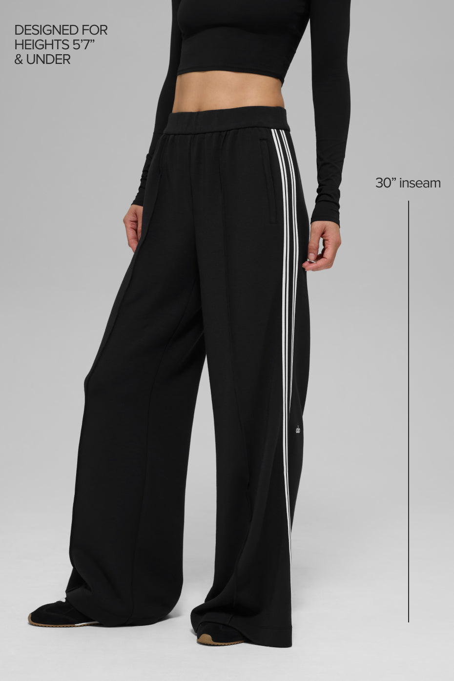 Track Star Wide Leg Pant (Regular) - Black - Image 2