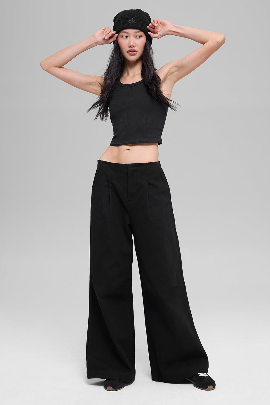High-Waist Main Character Wide Leg Trouser - Black - Image 5